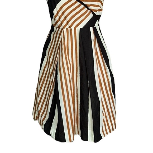 Anthropologie Moulinette Soeurs Edges Angles Striped Halter Slip Dress - 4 - Picture 6 of 15